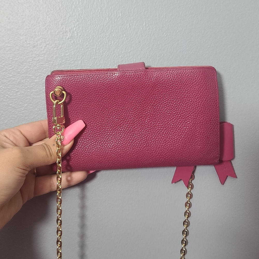 CHANEL Caviar Magenta Pink Kisslock Wallet - Picture 5 of 9
